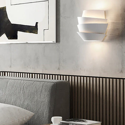 Wall Lamp with Scandinavian Double Light Points Made of Iron