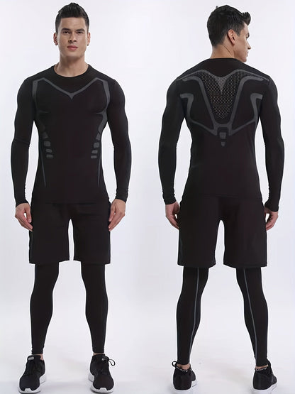 Velocity Pro Men's Thermal Sports Shirt for Breathable, Warm, and Performance-Oriented