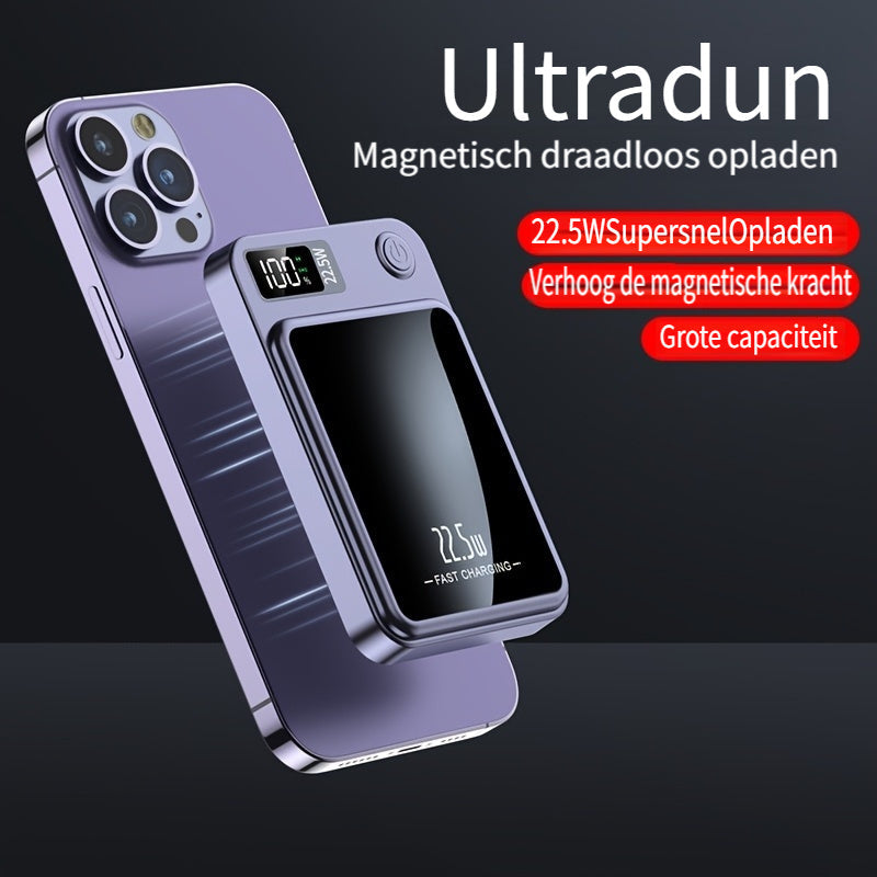 Magnetic Power Bank for Ultra Slim with Super Fast Wireless Charging