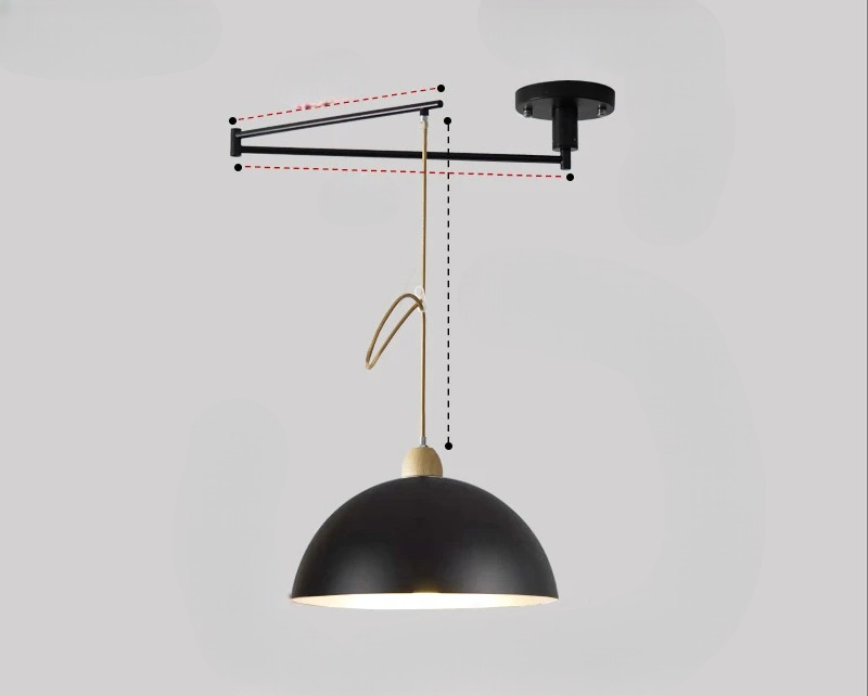 Light with Modern Ceiling Adjustable Light Arms for Flexible Illumination
