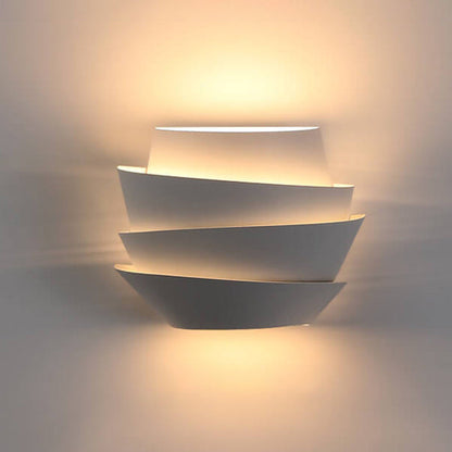 Wall Lamp with Scandinavian Double Light Points Made of Iron