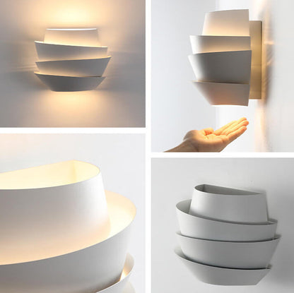 Wall Lamp with Scandinavian Double Light Points Made of Iron