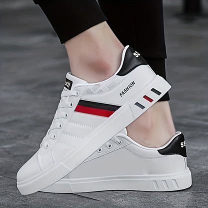 Sneakers with Lace-Up Design for Men with Striped Design and Excellent Grip