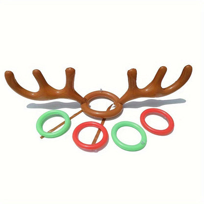 Game Inflatable Reindeer Antler Ring Toss for Fun Christmas and Party Game