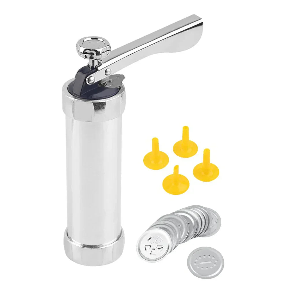 Cookie Press for Hobby Bakers and Enthusiasts with Various Shapes and Decoration Options