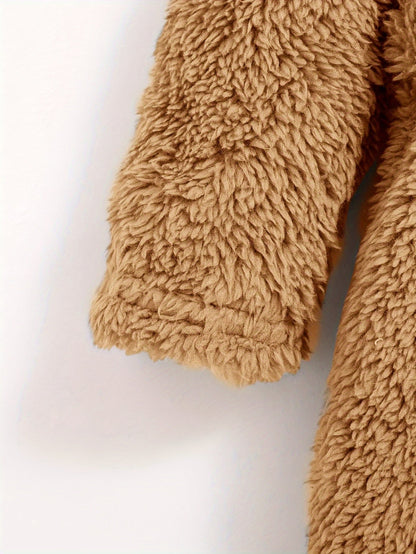Baby Bathrobe with Hood for Soft Teddy Bathrobe for Babies and Toddlers in Winter
