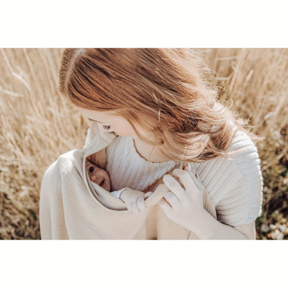 Blanket with Breathable Nursing Rigid Hoops for Multifunctional Mother Apron