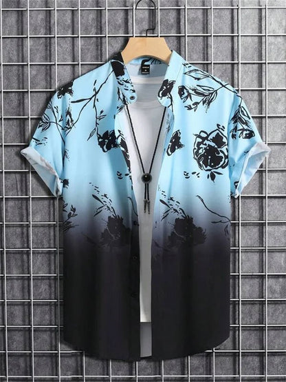 Tropicwave Men's Palm Print Shirt for Fresh and Fashionable