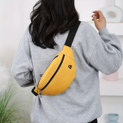 Bag with Sporty Bum Design for Women with Multiple Pockets and Adjustable Strap