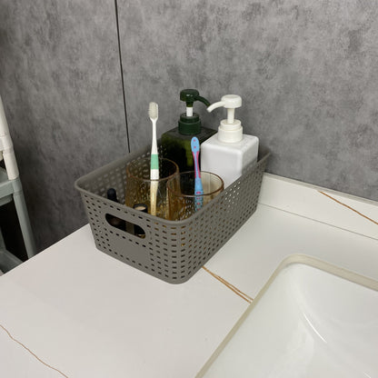 Storage Baskets with Plastic Woven Set for Practical, Lightweight and Versatile in Use