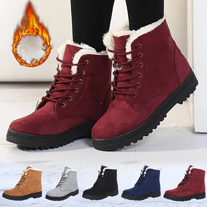 Boots with Women's Stylish Winter Ankle Design for Keep Your Feet Warm and Comfortable