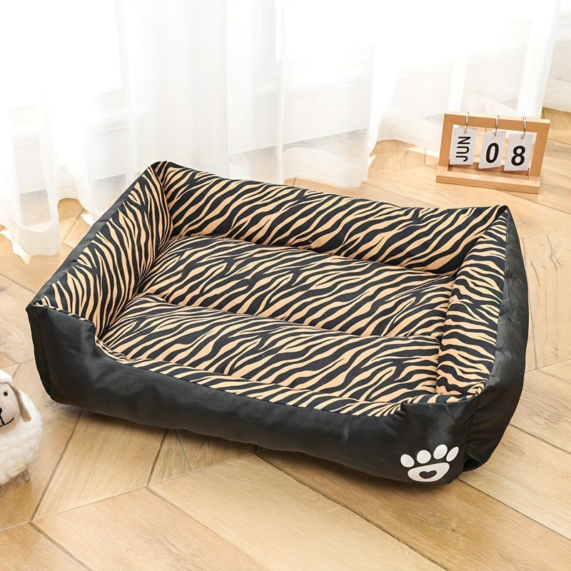 Dog with Rectangular Bed Made of Polyester with Soft Filling for All Dogs