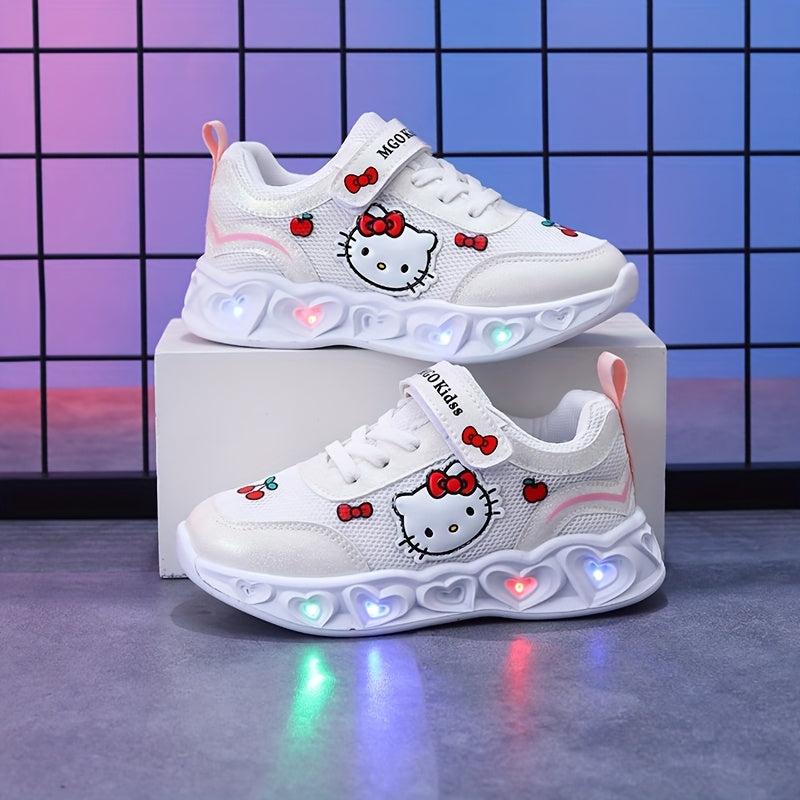 Sneakers Light-Up Hello Kitty for Breathable and Cushioned Fun Shoes