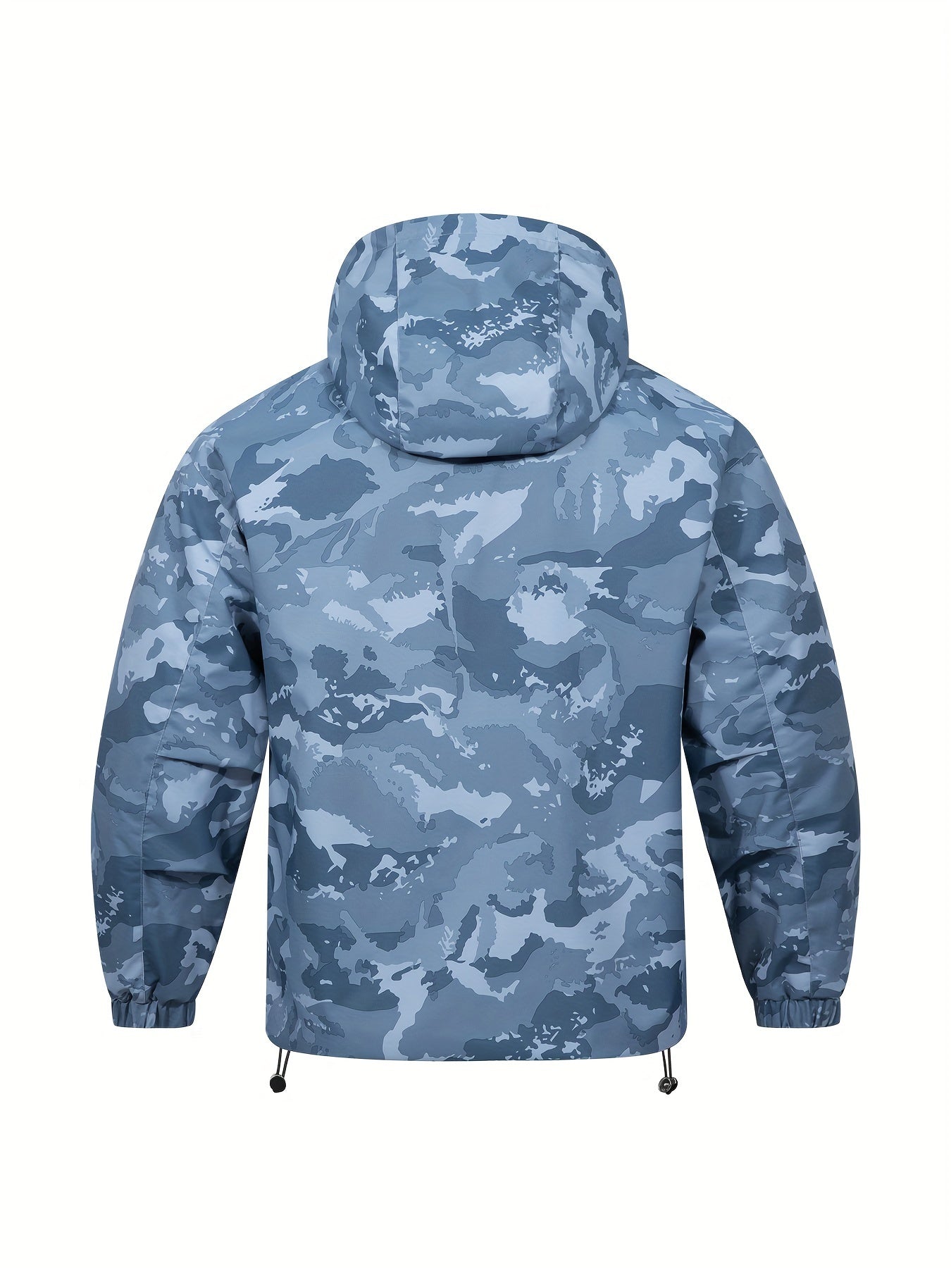 Men's Jacket with Camouflage Pattern and Hood for Casual and Comfortable