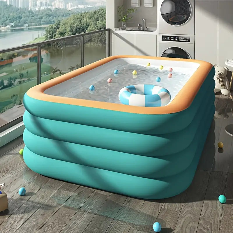 Spacious Inflatable Family Pool for Garden and Summer Cooling
