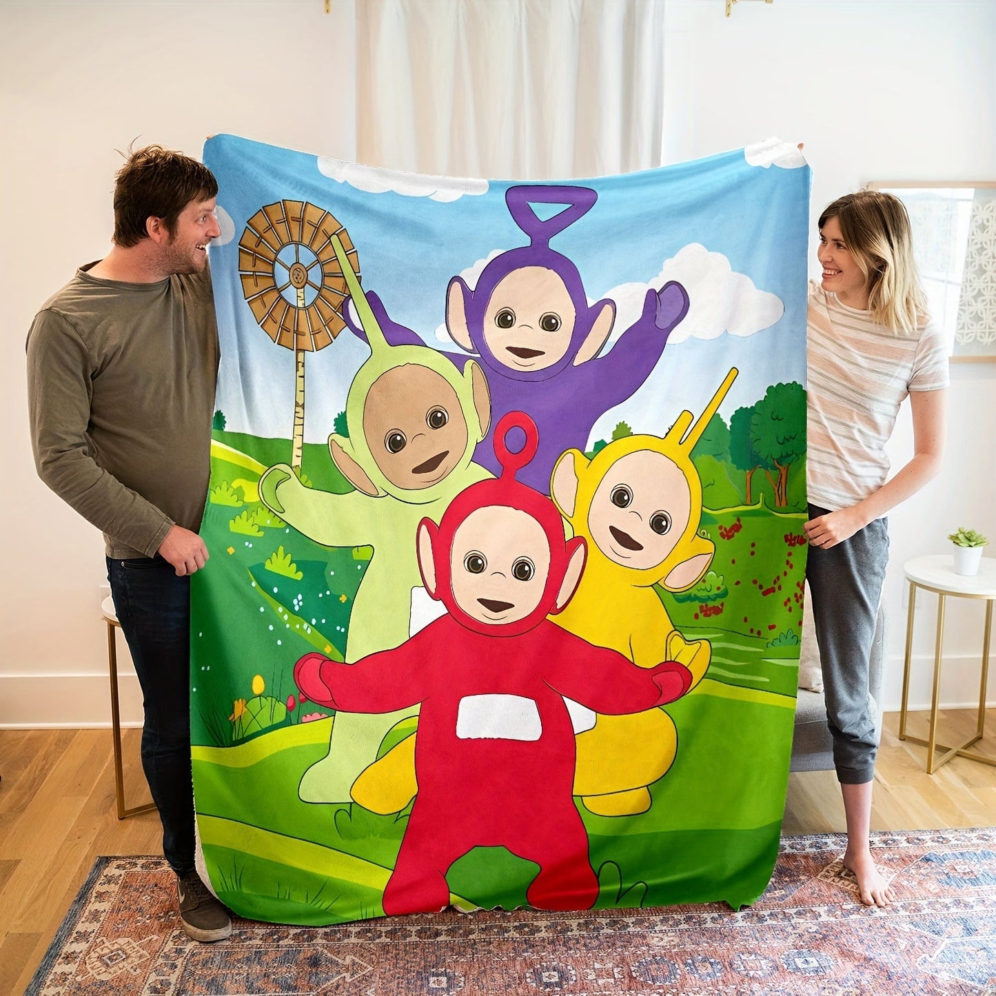 Blanket Teletubbies for Children, Soft and Versatile