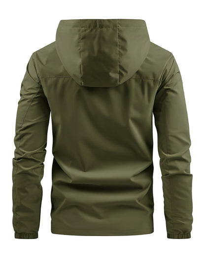 Men's Outdoor Jacket for Spring and Autumn for Windproof Hooded Jacket for Outdoor Activities