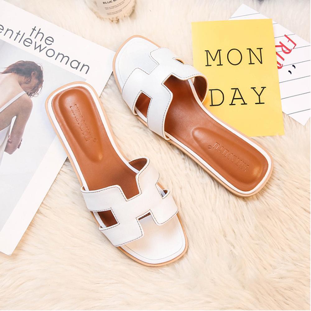 Sandals with Ladies' H-Profile in Vegan Leather for Comfortable and Elegant