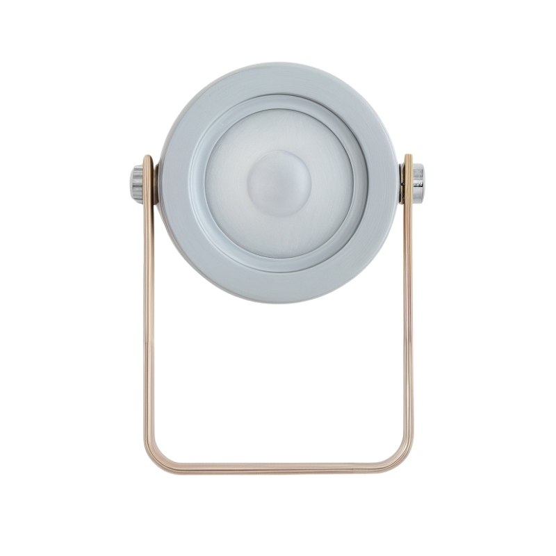 Table Lamp with Dimmable LED Wooden Frame and 360-Degree Adjustable Light