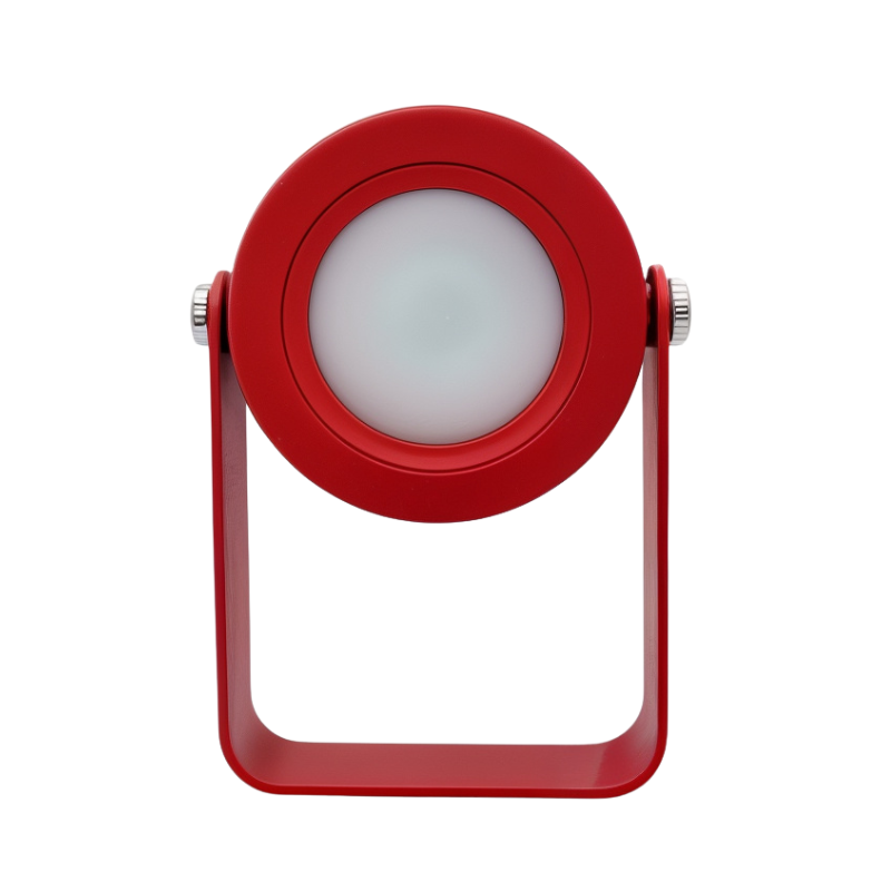 Table Lamp with Dimmable LED Wooden Frame and 360-Degree Adjustable Light