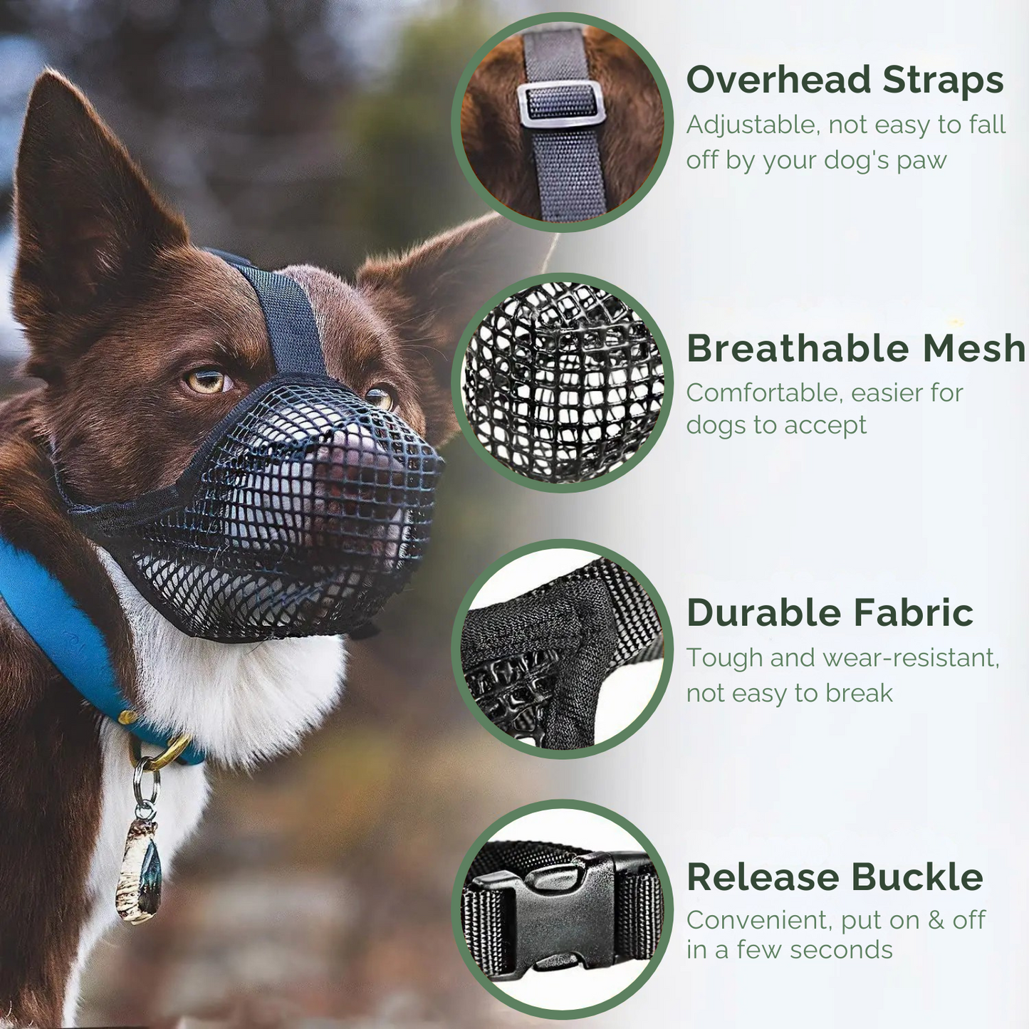 Airmesh Muzzle for Soft and Comfortable Dog Muzzle