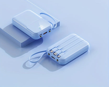 Ultimate Portable Power Bank 10000mah for Fast Charging with Built-in Cables