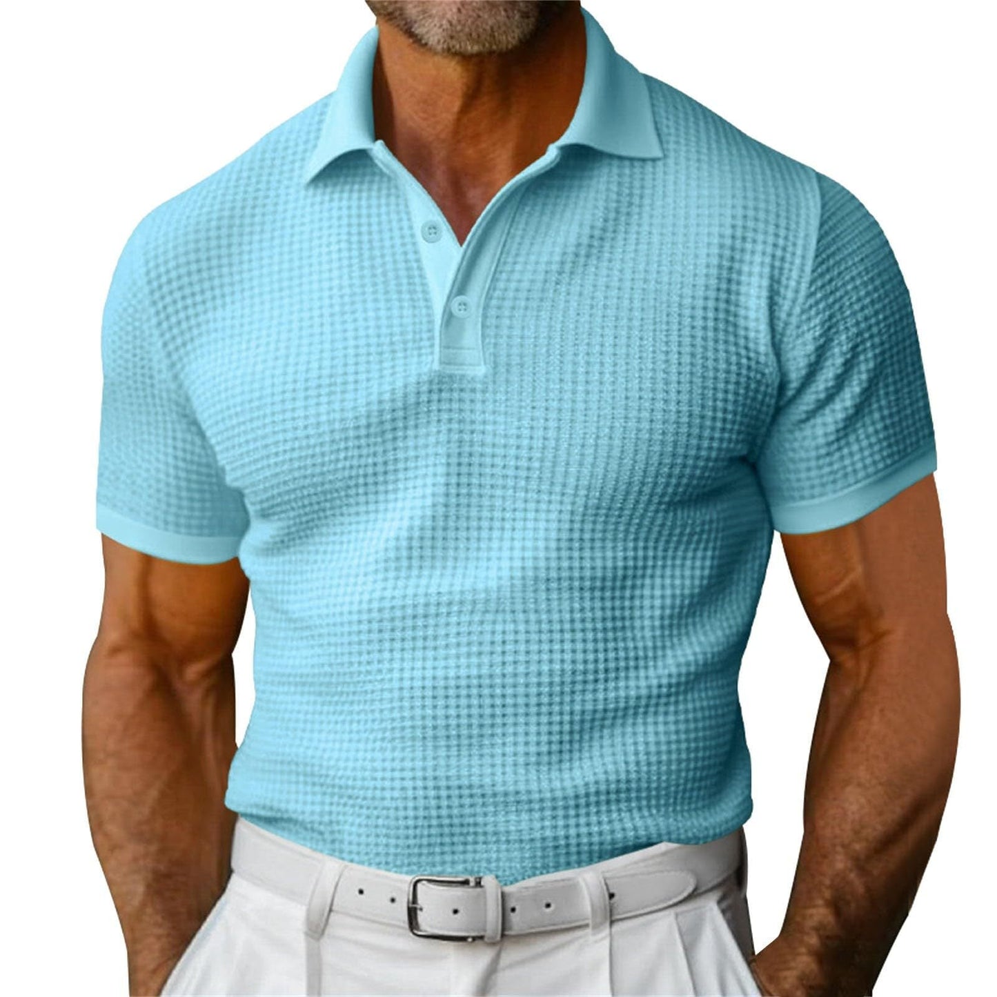 Slim Fit Men's Polo with Modern Fit and Breathable Structure