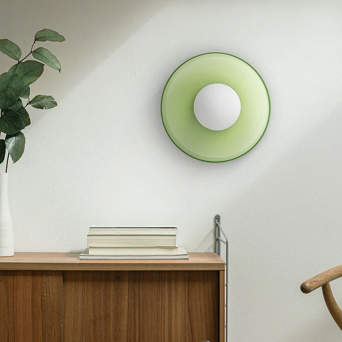 Glass with Modern Round Ceiling Lamp with Elegant and Timeless Design