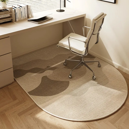 Chair with Office Mat with Non-Slip Backing for Floor Protection