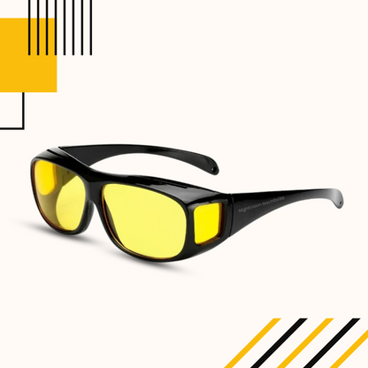 Glasses with Night Driving Anti-Reflection Yellow Lenses