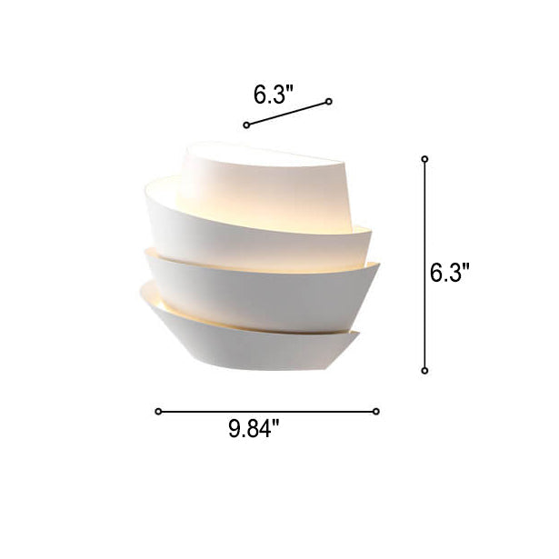 Wall Lamp with Scandinavian Double Light Points Made of Iron