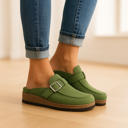 Sandals with Ladies' Comfort Ergonomic Sole and Stylish PU Upper