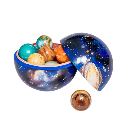 Wooden Planet Set for Children's Educational Play