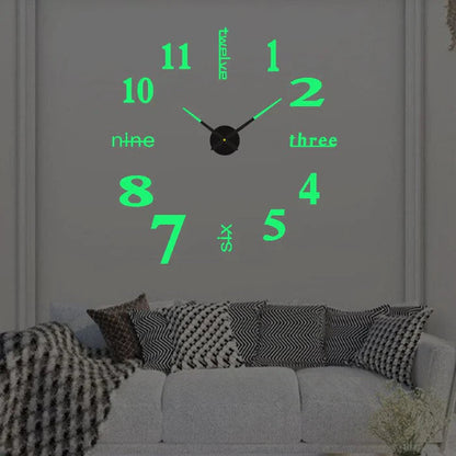 Clock with Decorative Wall Roman Numerals for Silent Quartz Clock for Modern Interiors