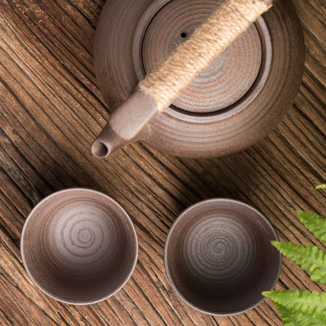 Ceramic Teapot with Warmer for Relaxing Tea Moments at Home