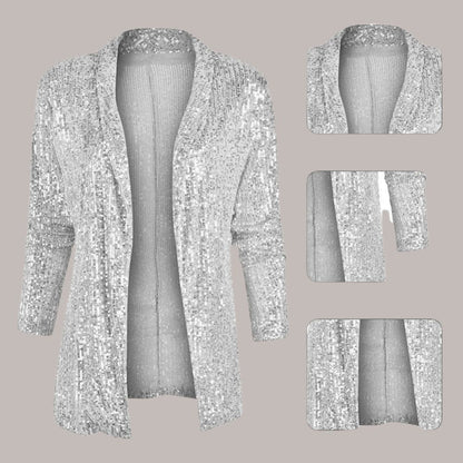 Ladies' Blazer with Subtle Sequins for an Elegant and Festive Look