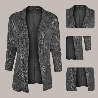 Ladies' Blazer with Subtle Sequins for an Elegant and Festive Look