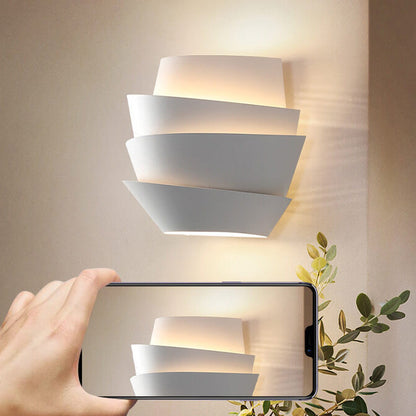 Wall Lamp with Scandinavian Double Light Points Made of Iron