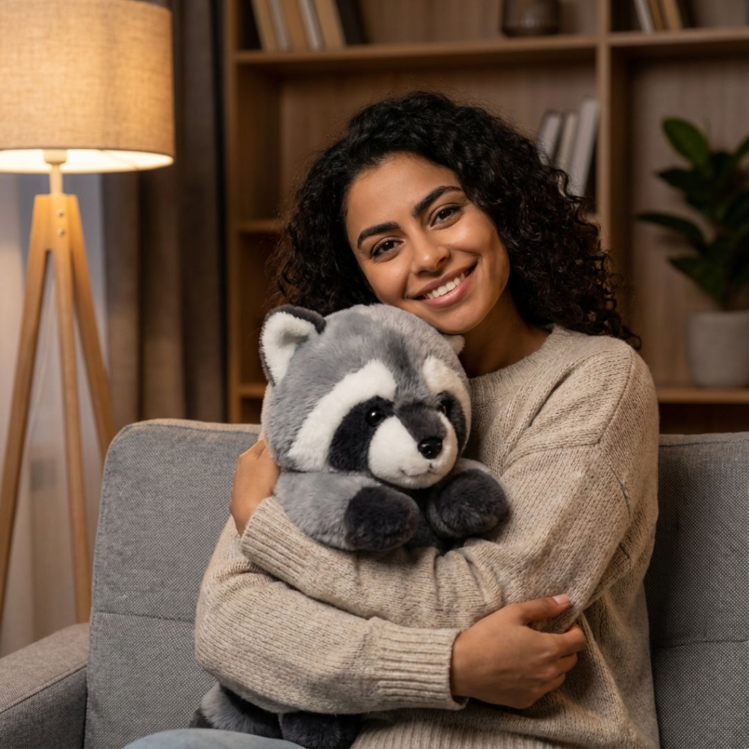 Soft Animal Cuddle Toy with Long Shape for Comfort and Relaxation