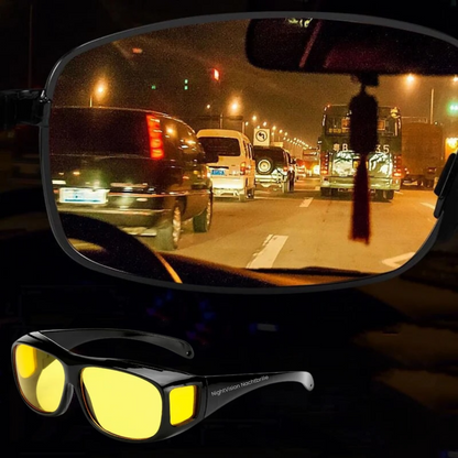 Glasses with Night Driving Anti-Reflection Yellow Lenses