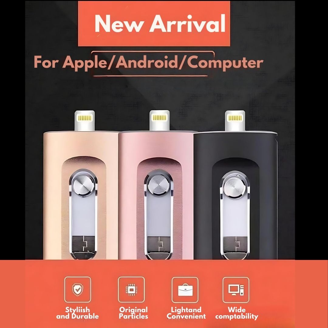 3 in 1 USB Stick with Fast Transfer and Wide Compatibility
