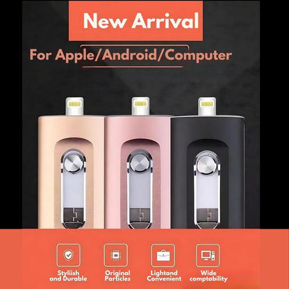 3 in 1 USB Stick with Fast Transfer and Wide Compatibility