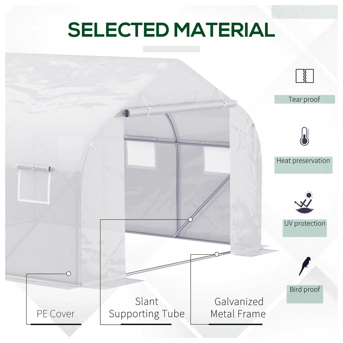 12 x 10 Walk-In Greenhouse – view 4