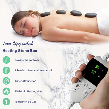 Set Professional Stone Massage for Complete with Heater