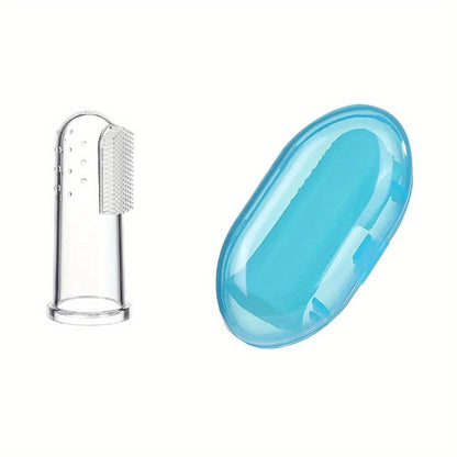 Baby Finger Toothbrush Made of Soft Silicone for Oral Care and Teething