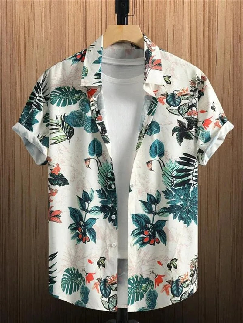 Tropicwave Men's Palm Print Shirt for Fresh and Fashionable