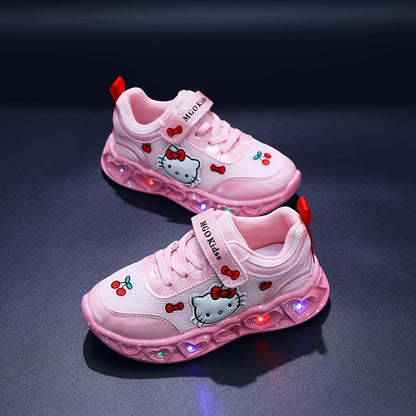 Sneakers Light-Up Hello Kitty for Breathable and Cushioned Fun Shoes