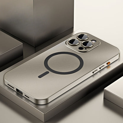 Case with Magnetic Metal Phone Design for Iphone with Slim and Protective Design