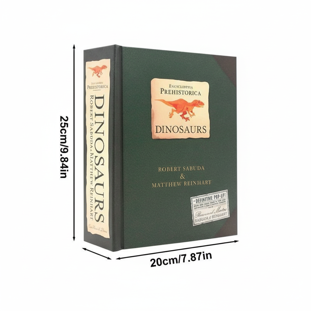 3D Pop-Up Dinosaurs Book with Interactive Pages for Children Edu