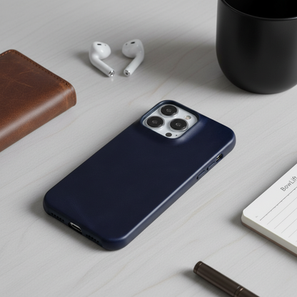 Case with Leather Phone Design for Iphone with Shock-Absorbing Protection